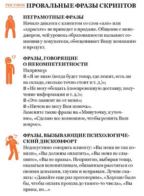 Работа с возражениями: провальные фразы скриптов