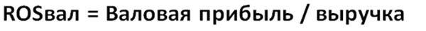 Рентабельность продаж